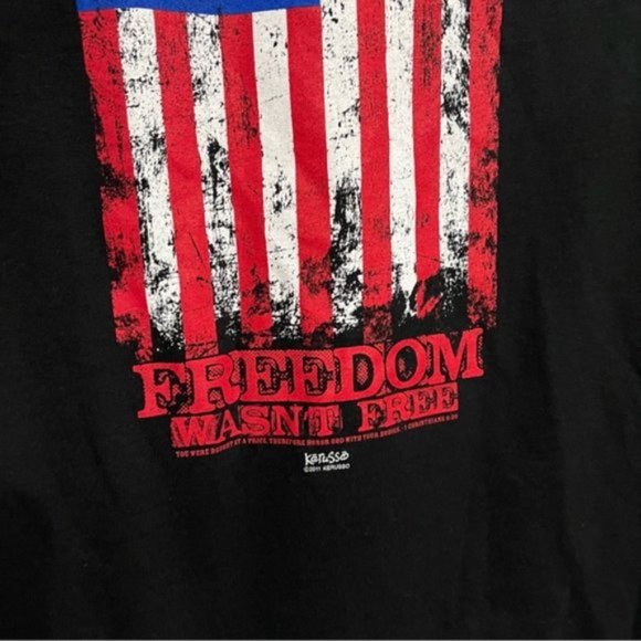 5/$25 NWOT Freedom Wasn’t Free Tee Shirt Size Medium - Picture 2 of 4